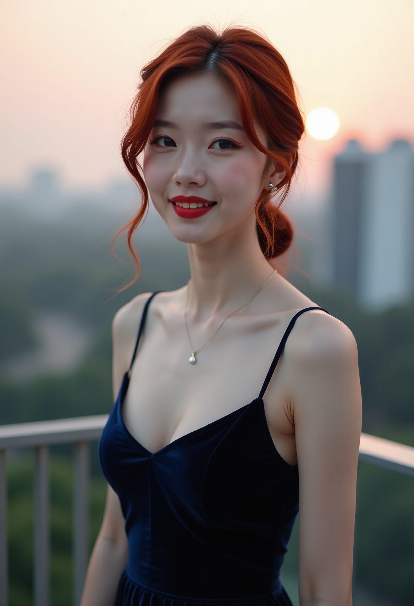 办公桌上的香水与年轻女孩